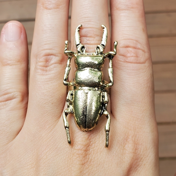 *HOST PICK NWOT *RARE* Bronze Egyptian Scarab Ring - Picture 4 of 10